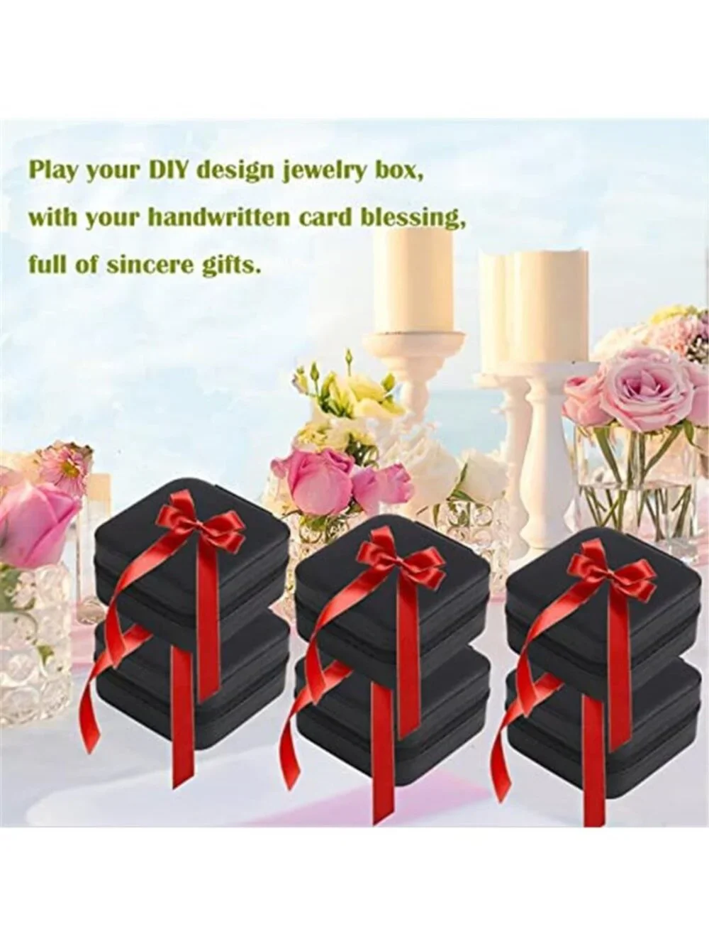 12 Pack Travel Jewelry Box Organizer Mini Ring Earring Necklace Storage Case